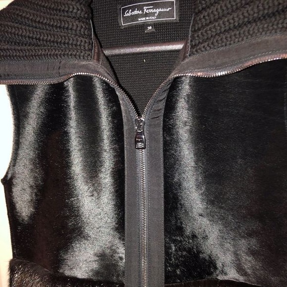 Authentic Mink Salvatore Ferragamo Fur Vest 38 - Picture 2 of 6